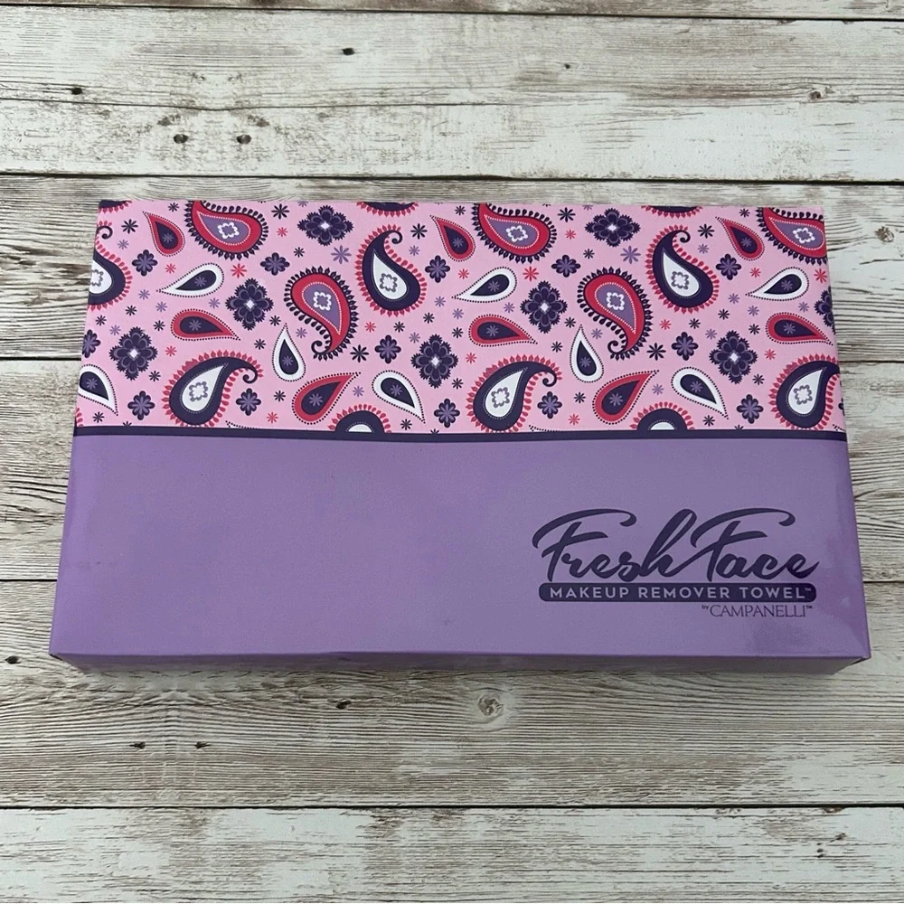 NIB Campanellis FreshFace Makeup Remover Cloth 3 Piece Reusable Microfiber Towel